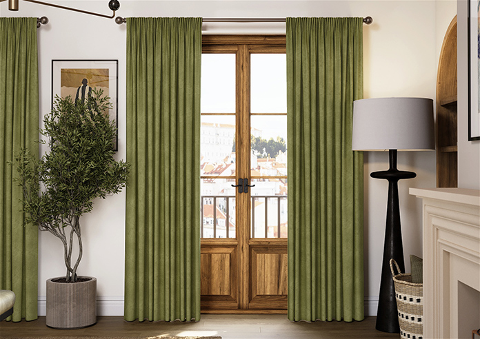 Faux Suede, Olive - Made to Measure Curtains - Image 3